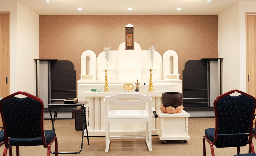 白を基調とした綺麗な空間でご家族だけの大切な時間を