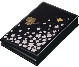 小さな森の家 花と蝶 黒