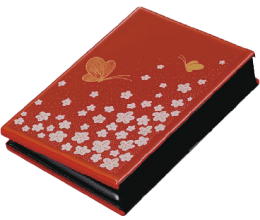 小さな森の家 花と蝶 本朱