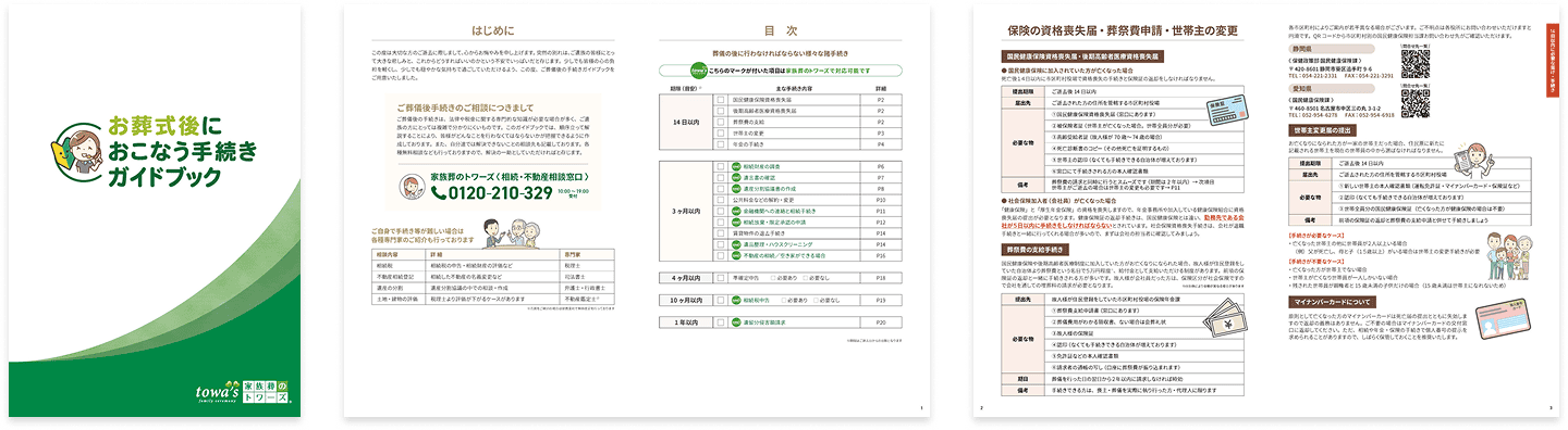 トワーズ倶楽部 お葬式後におこなう手続きガイドブック
