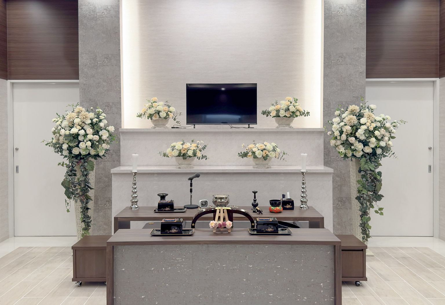 山越ホールの式場ギャラリー