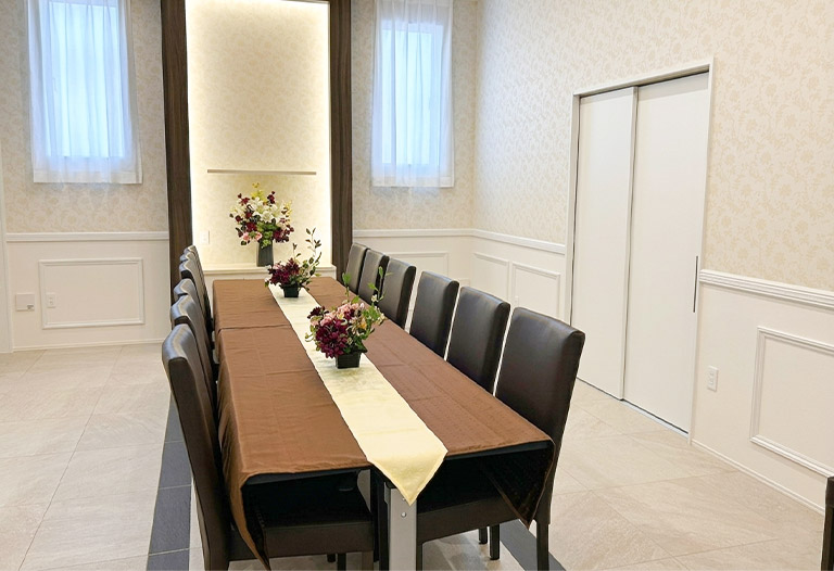 大阪で葬儀・葬式・家族葬をお探しなら家族葬 メモリーハウス 和歌山次郎丸の式場ギャラリー