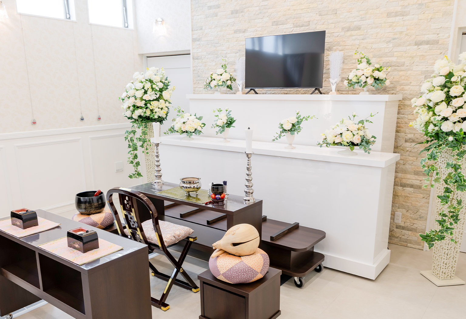 平塚八幡ホールの式場ギャラリー