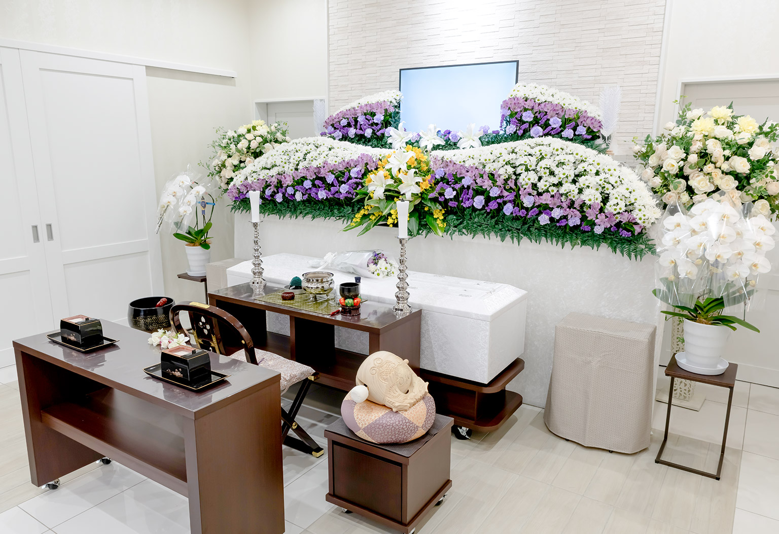 市川鬼高ホールの式場ギャラリー