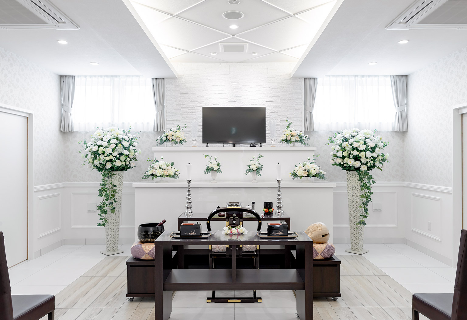 草加八幡ホールの式場ギャラリー