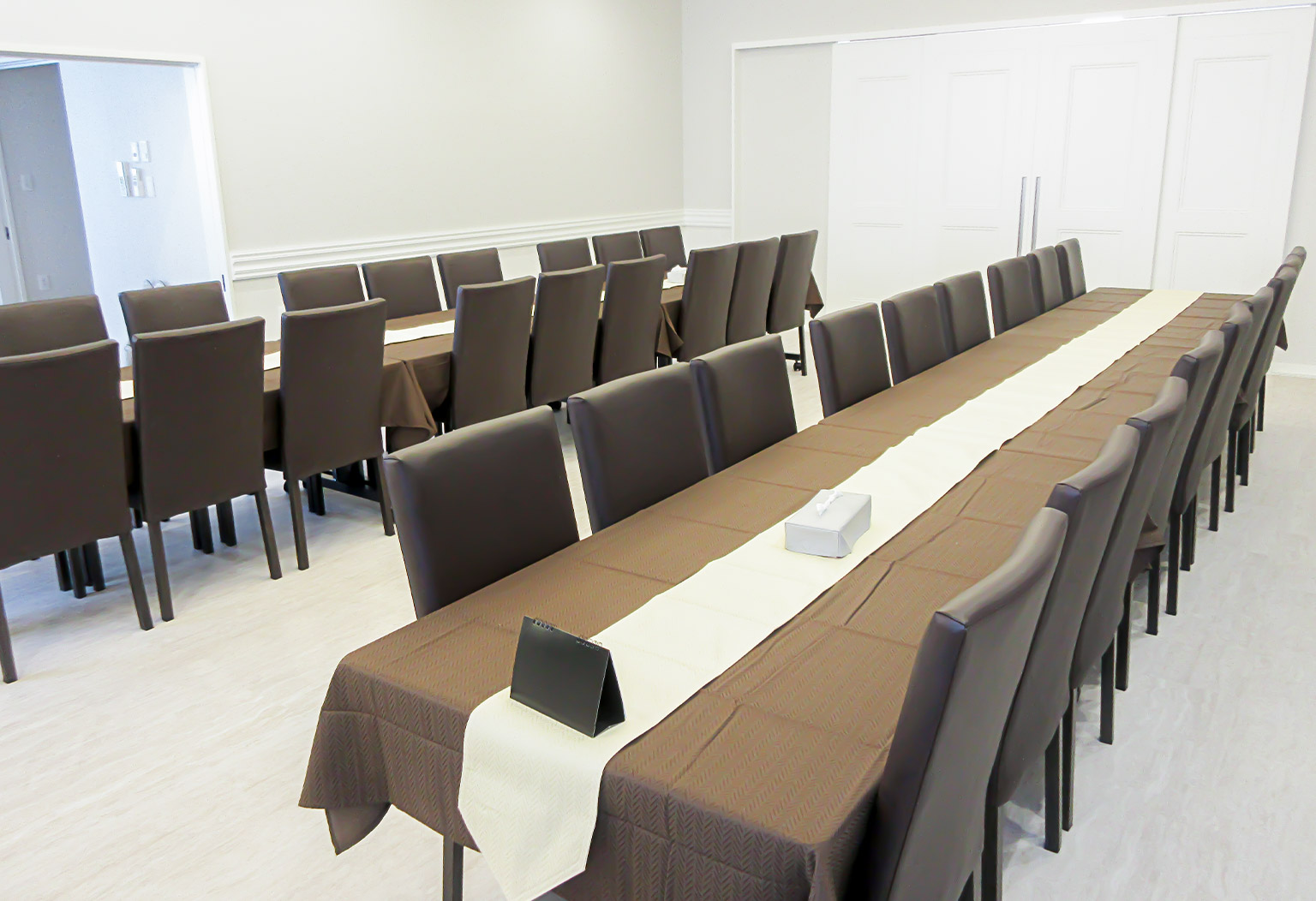 仙台市名坂ホールの式場ギャラリー