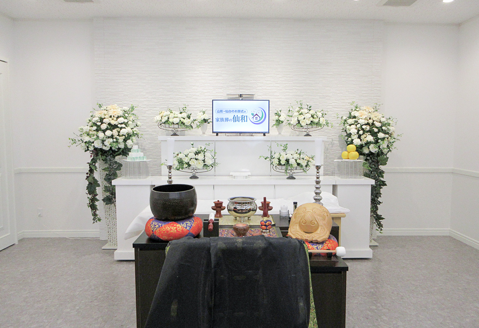 山形飯田ホールの式場ギャラリー