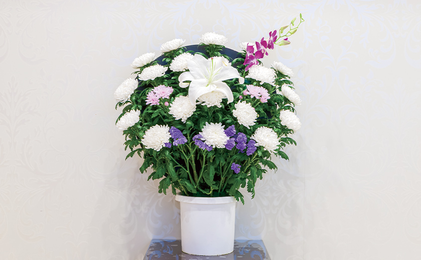 小さな森の家の供花画像