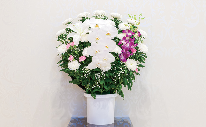 小さな森の家の供花画像