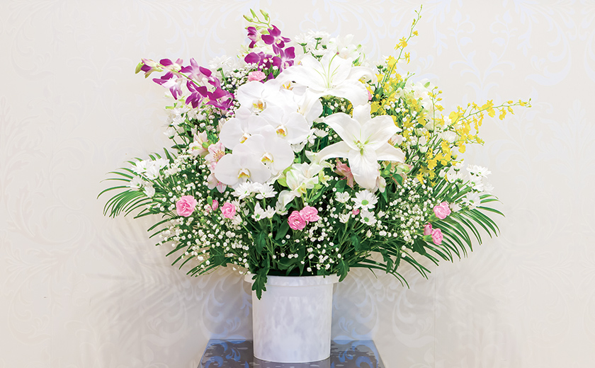 小さな森の家の供花画像