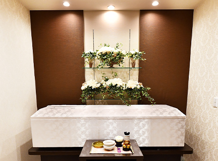 高松市で葬儀・葬式が9万円からできる家族葬のカナクラ ご安置イメージ画像
