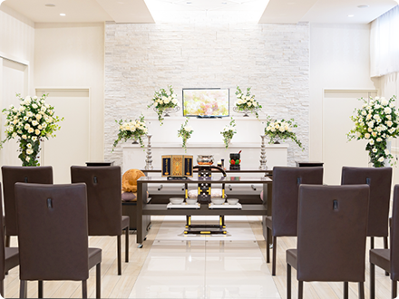 仙台市で葬儀・葬式が16.5万円で行える家族葬の仙和 内装イメージ