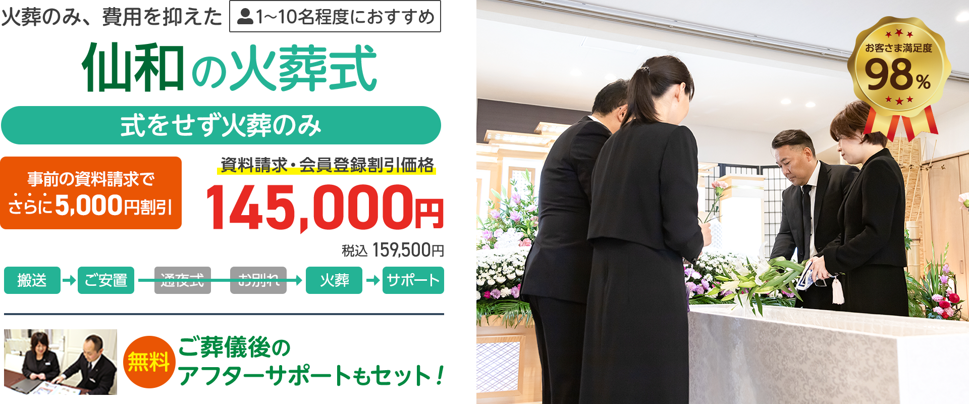 費用を抑えた火葬のみのプラン