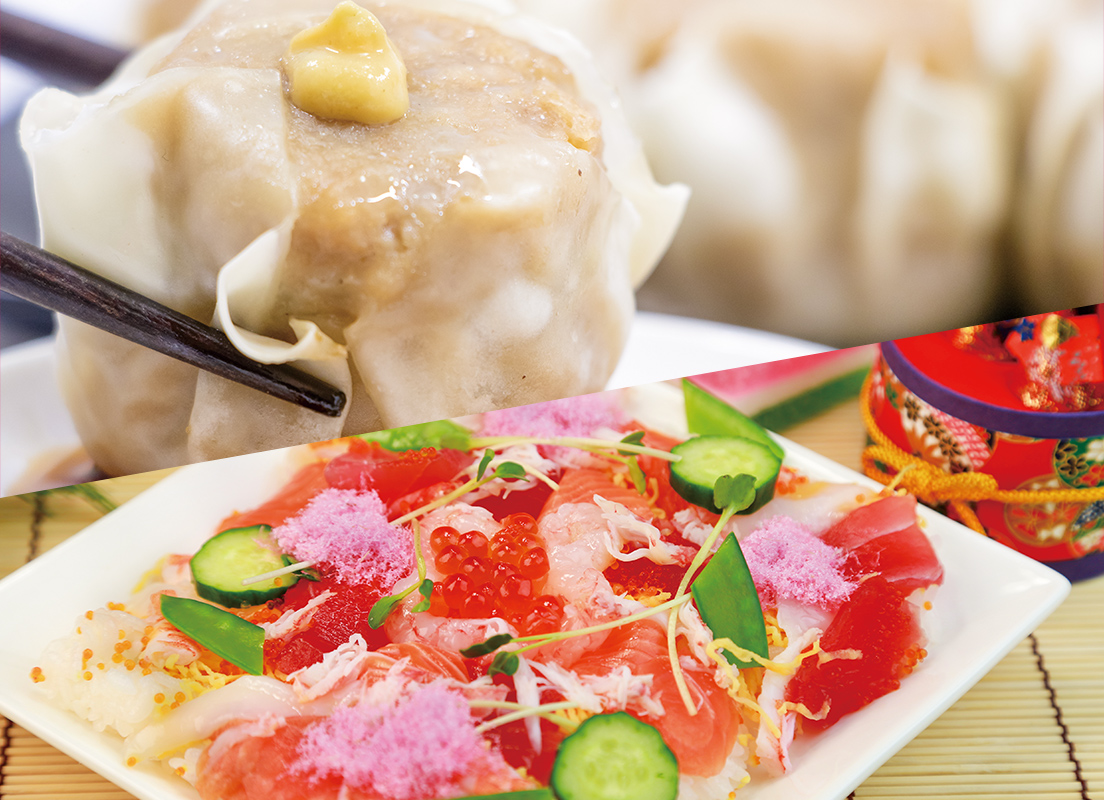シュウマイ＆ちらし寿司イメージ